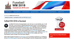 Desktop Screenshot of fussball-wm-2018.com