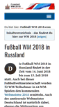 Mobile Screenshot of fussball-wm-2018.com
